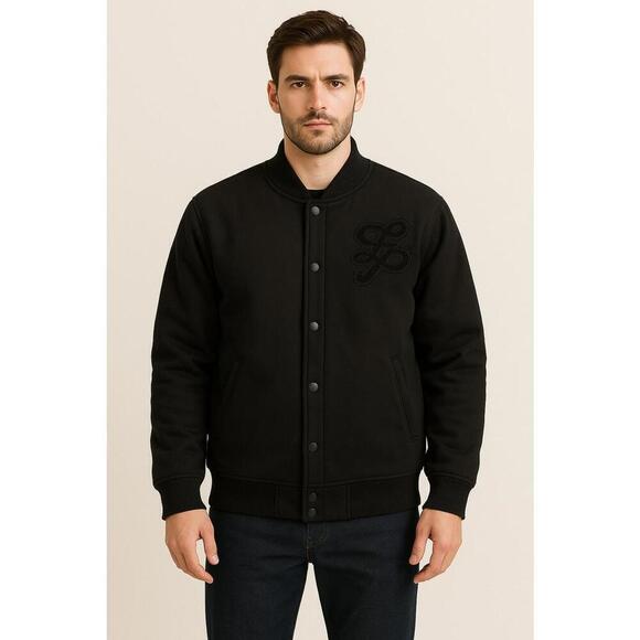 Southpole Other - Southpole Black Varsity Bomber Jacket Streetwear Y2K Hip Hop XL